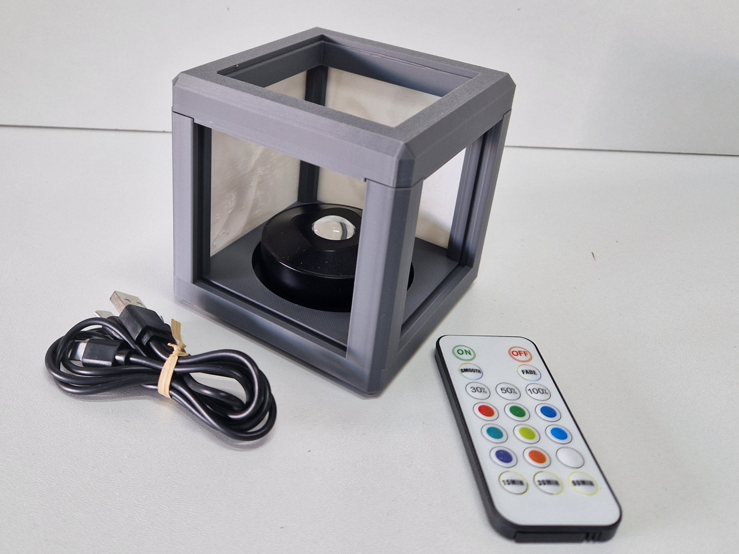 Foto lamp met kleuren LED oplaadbaar