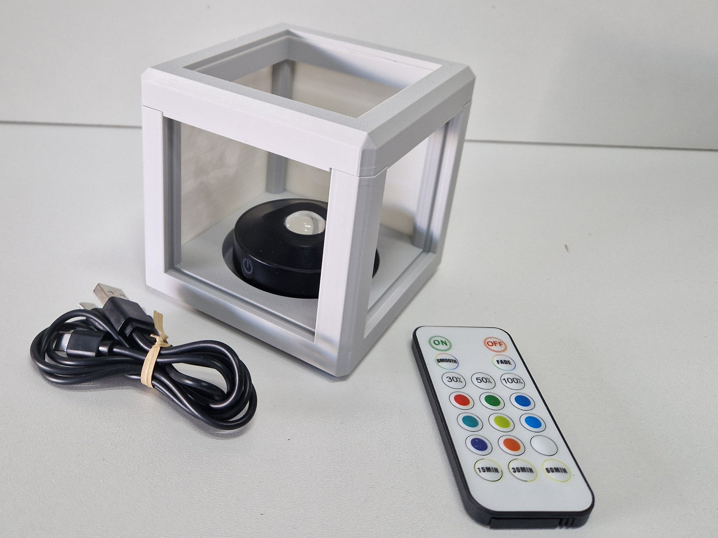 Foto lamp met kleuren LED oplaadbaar