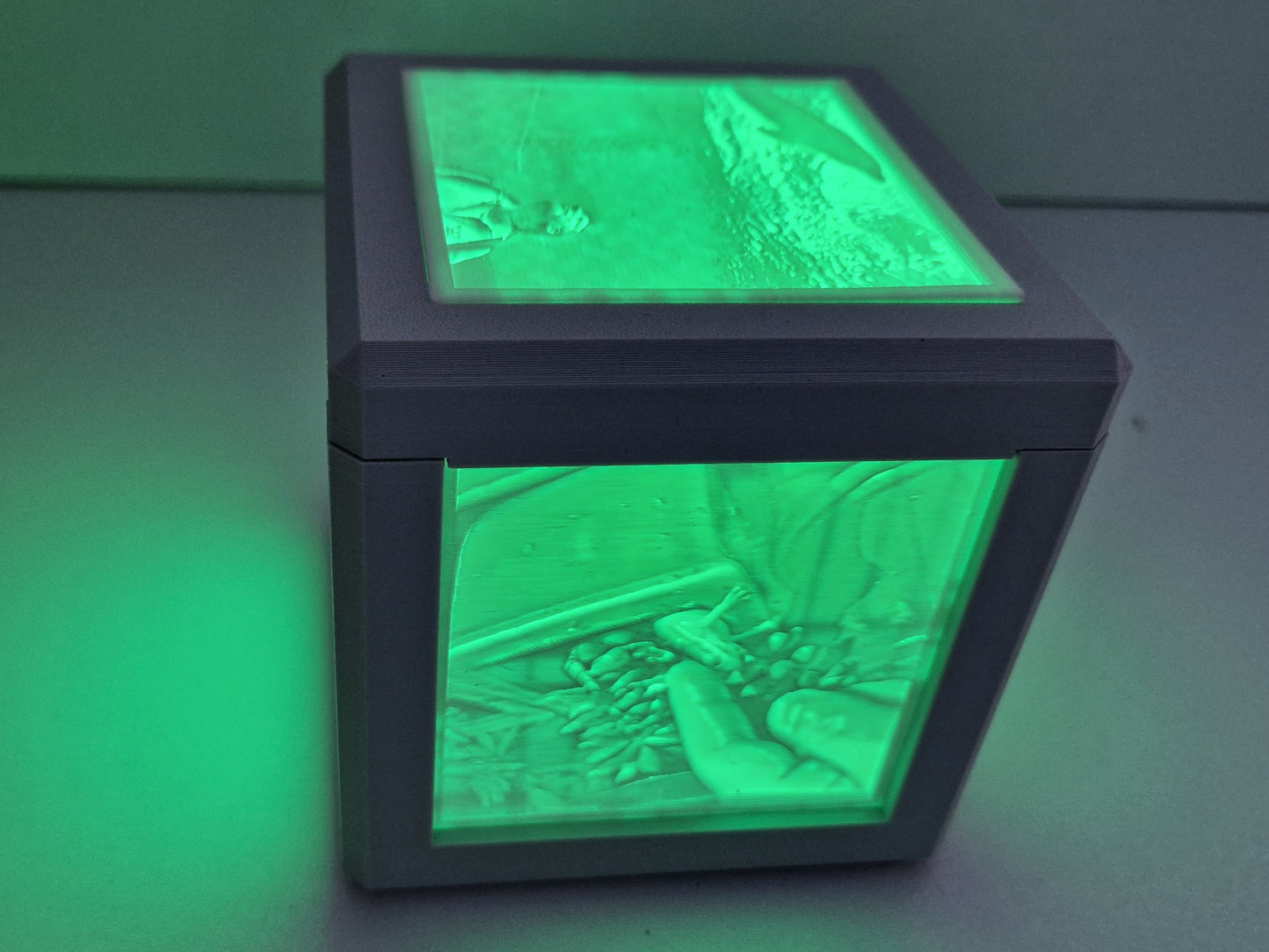 Foto lamp met kleuren LED op batterijen