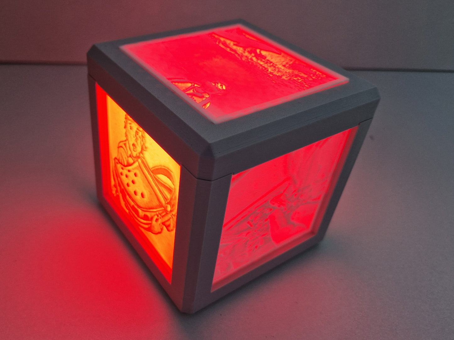 Foto lamp met kleuren LED op batterijen