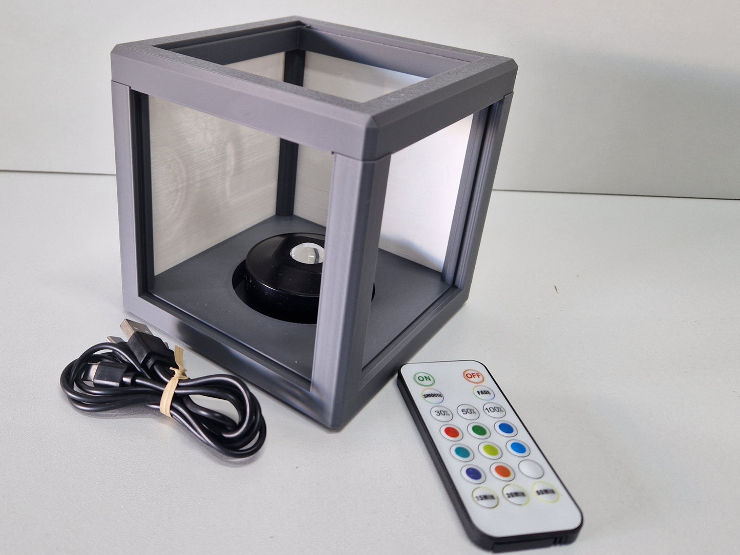 Foto lamp met kleuren LED oplaadbaar