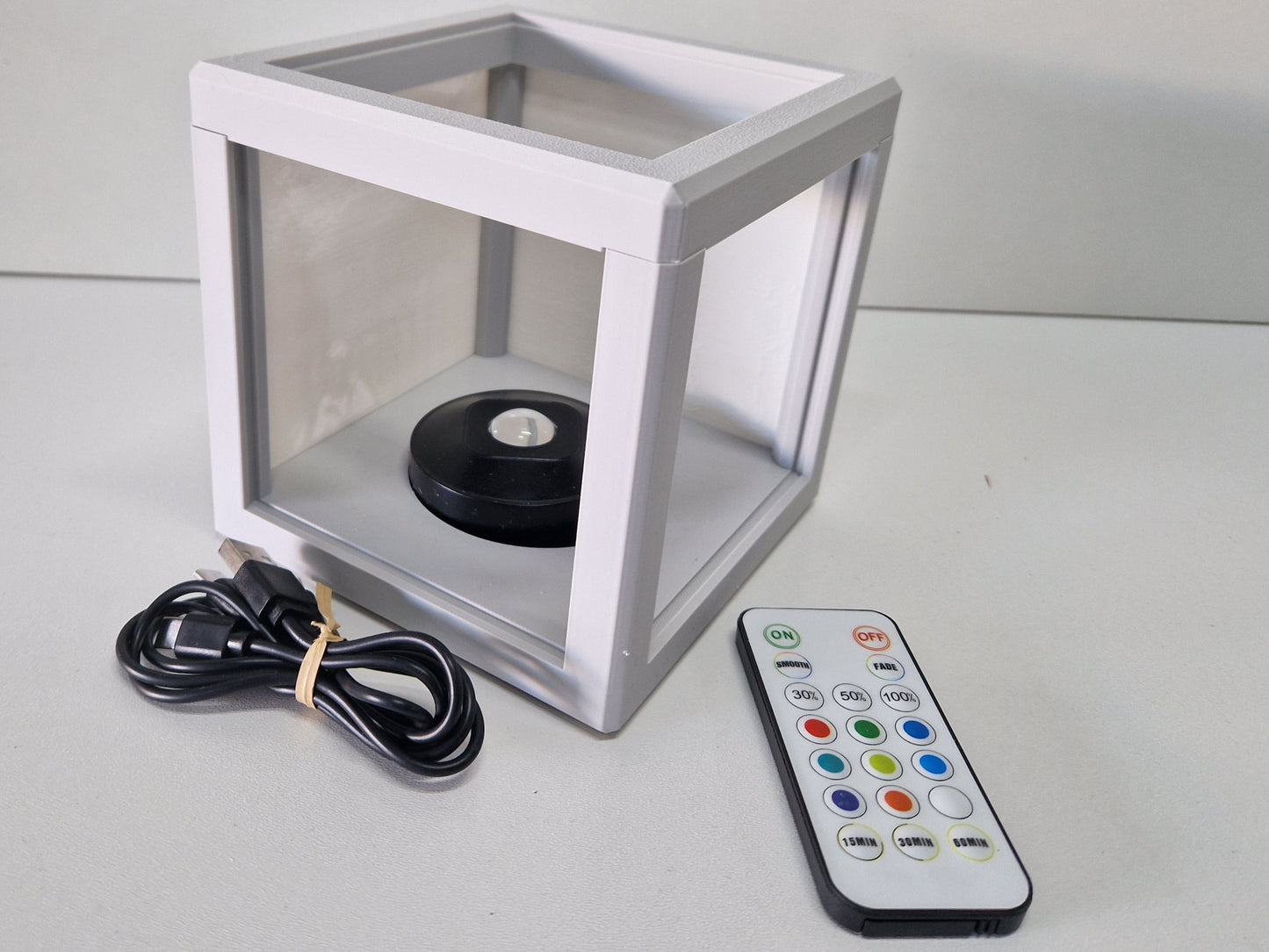 Foto lamp met kleuren LED oplaadbaar
