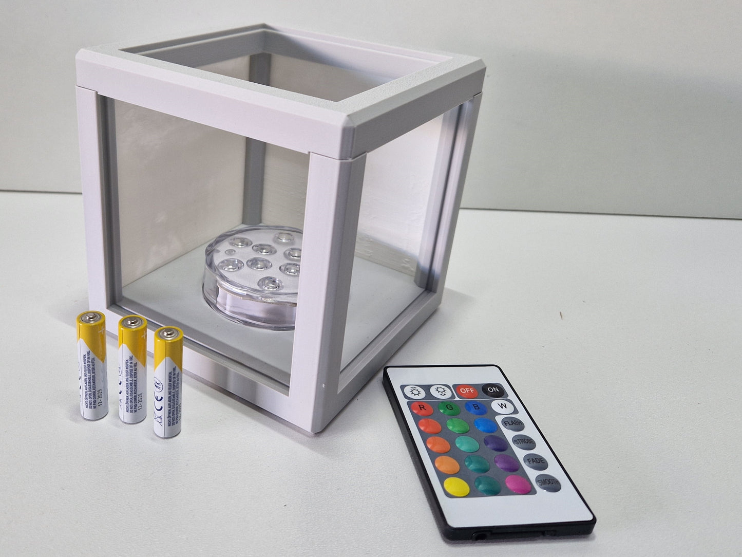 Foto lamp met kleuren LED op batterijen